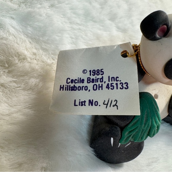 Vintage Panda Figure by Cecile Baird - Picture 4 of 6